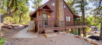 Hot Tub, Game Room: Dog-friendly Pine Cabin!