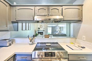 Microwave, oven, stovetop, dishwasher