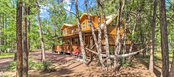 1 Mi to Lake: Chic Arizona Cabin w/ Large Porch!