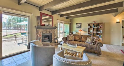 Patio & Fireplace: Country Club Pinetop Condo!