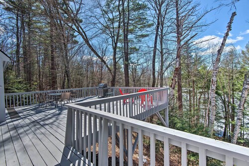 Wooded Waterfront Grantham Home < 10 Mi to Ski!