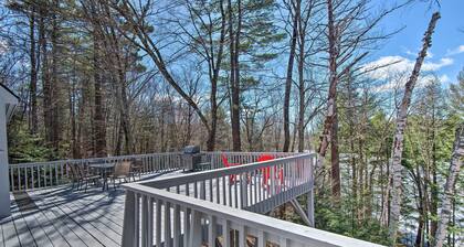Wooded Waterfront Grantham Home < 10 Mi to Ski!