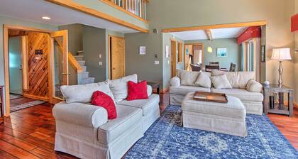 Wooded Waterfront Grantham Home < 10 Mi to Ski!