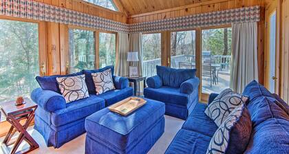 Wooded Waterfront Grantham Home < 10 Mi to Ski!