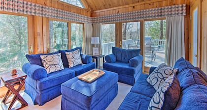 Wooded Waterfront Grantham Home < 10 Mi to Ski!