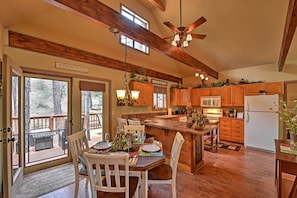 House (2 Bedrooms) | Interior - Relax Fireside! Peaceful Forest Haven in Prescott (Prescott)