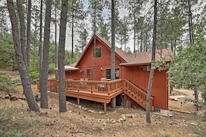 House (2 Bedrooms) | Interior - Relax Fireside! Peaceful Forest Haven in Prescott (Prescott)