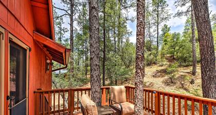 Deck & Forest Views: Peaceful Prescott Cabin