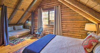 Cozy Log Cabin Getaway w/ Fire Pit + 3 Acres!