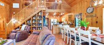 Riverfront Cabin w/ Outdoor Oasis in Seminary!