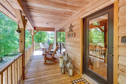 Riverfront Cabin w/ Outdoor Oasis in Seminary!