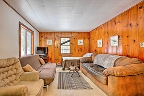 House (2 Bedrooms) | Interior - Remote Michigan Retreat on 10 Acres w/ Grill! (Wellston)