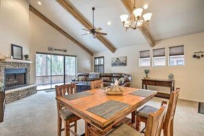 House (3 Bedrooms) | Front of property - Deck & Gas Grill: Spacious Pinetop Cabin (Pinetop)