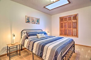 House (3 Bedrooms) | 3 bedrooms, laptop workspace, iron/ironing board, free cots/infant beds - Smoky Mountain Retreat w/ Games, Fire Pit & Patio! (Maggie Valley)