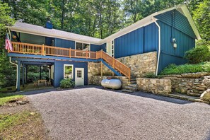 Exterior - Smoky Mountain Retreat w/ Games, Fire Pit & Patio! (Maggie Valley)