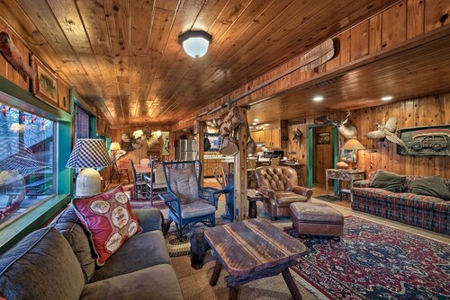 Spacious Waterfront Retreat w/ Dock & Hot Tub