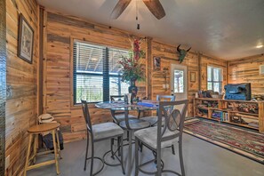 House (1 Bedroom) | Interior - 'sardis Serenity' 1BR Clayton Cabin w/ Lake View! (Clayton)