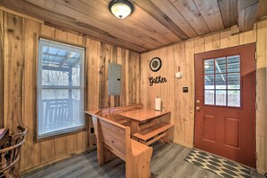 House (2 Bedrooms) | Interior - Remote Kentucky Cabin w/ Fire Pit & 2 Ponds (New Concord)