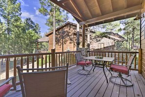 House (2 Bedrooms) | Front of property - 4 Mi to Fool Hollow Lake: Cabin w/ Tranquil Deck (Show Low)