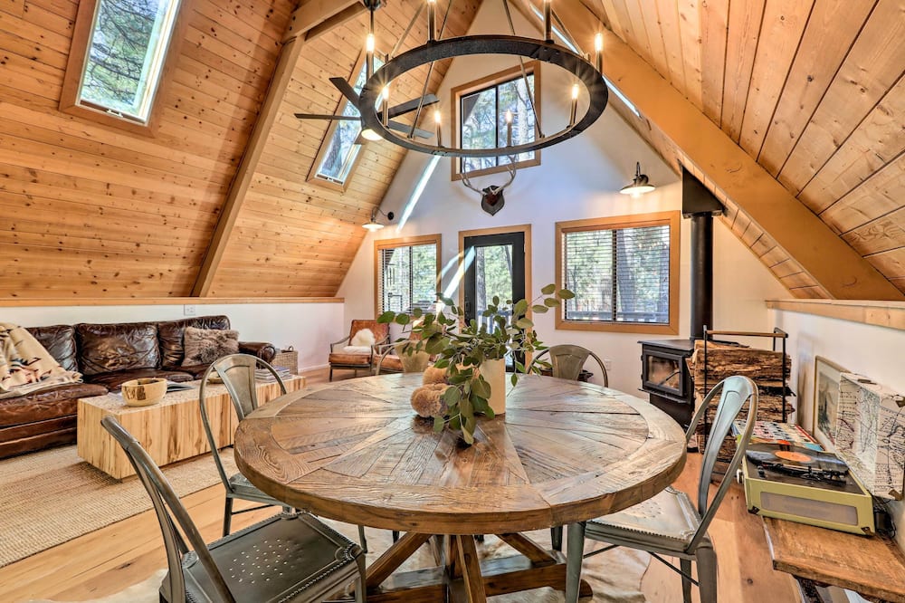 Deck & Forest Views: Munds Park A-frame Cabin - Stoneman Lake, AZ