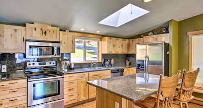 Lakefront Cabin w/ Stunning Mountain Views & Dock!