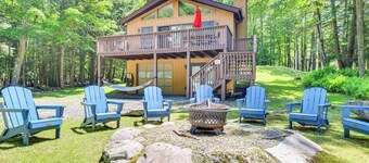 Swim, Hike & Unwind: Resort Cabin in Lake Ariel!