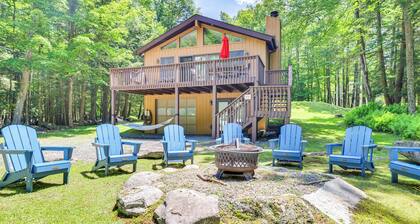 Secluded Family Cabin w/ Fire Pit in Lake Ariel!