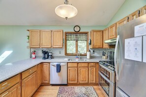 House (4 Bedrooms) | Interior - Ski, Hike & Stay Cozy: Family Cabin in Lake Ariel! (Lake Ariel)