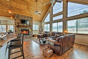 Front of property - Hot Tub + Game Room! 30-acre Vernon Retreat (Show Low)