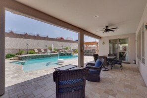 Interior - Home Theatre & Pool: Lake Havasu Retreat (Lake Havasu City)