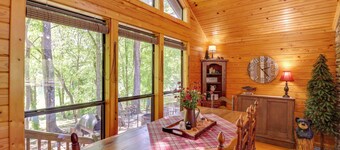Roomy Riverfront 'trout Valley Cabin' w/ Porch!