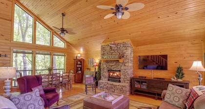 Roomy Riverfront 'trout Valley Cabin' w/ Porch!
