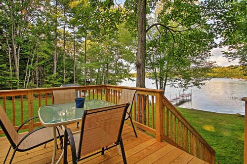 Scenic Lyman Home on Swan Pond w/ Wraparound Deck!