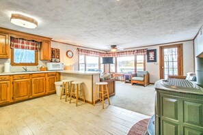 House (2 Bedrooms) | Interior - Scenic Lyman Home on Swan Pond w/ Wraparound Deck! (Alfred)
