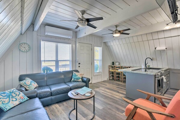 House (2 Bedrooms) | Interior - 2 Blocks to Surfside Beach: A-frame Home w/ Deck (Freeport)