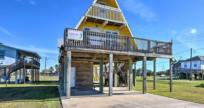 2 Blocks to Surfside Beach: A-frame Home w/ Deck