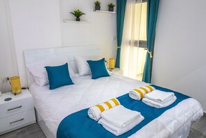 Leilighet | 2 soverom, strykejern/-brett og sengetøy