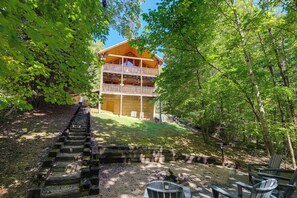 Interior - Multi-level Porch in Forest: Smoky Mountain Cabin! (Sevierville)