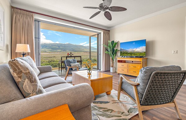 Televisión, reproductor de DVD y estéreo 