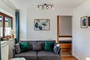 Televisie en een open haard