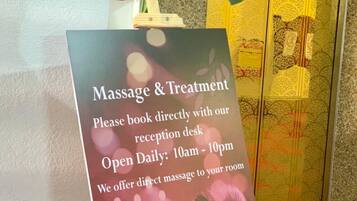 Experience rejuvenating massages in the comfort of your room.