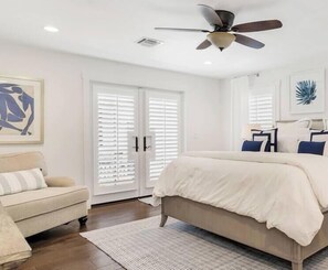 4 chambres, literie hypoallergénique, bureau, fer et planche à repasser