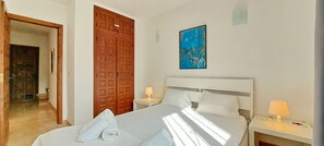 2 bedrooms, iron/ironing board