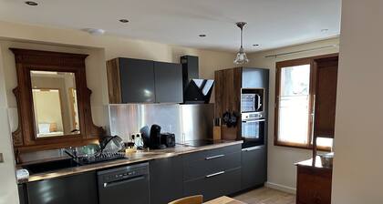 Superb High Alps gîte La Crémesine 130m2 6 people garden large terrace