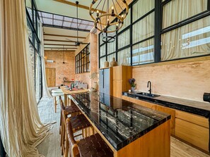 Two Bedroom Private Pool Villa with Valley View | Private kitchen | Mini-fridge, oven, stovetop, electric kettle