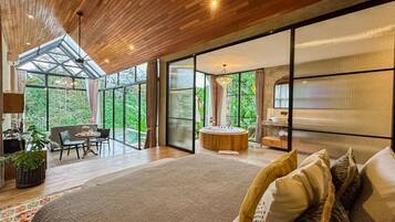 One Bedroom Private Pool Villa with Valley View | 1 間臥室、埃及棉床單、高級寢具、免費迷你吧物品