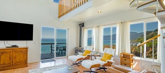 Exquisite Oceanview! by OceanviewHotTubs Tesla Charging  Shelter Cove Oceanfront