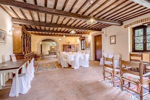 Familienvilla, Mehrere Schlafzimmer, Bergseite (Villa del Colle) | Speisen