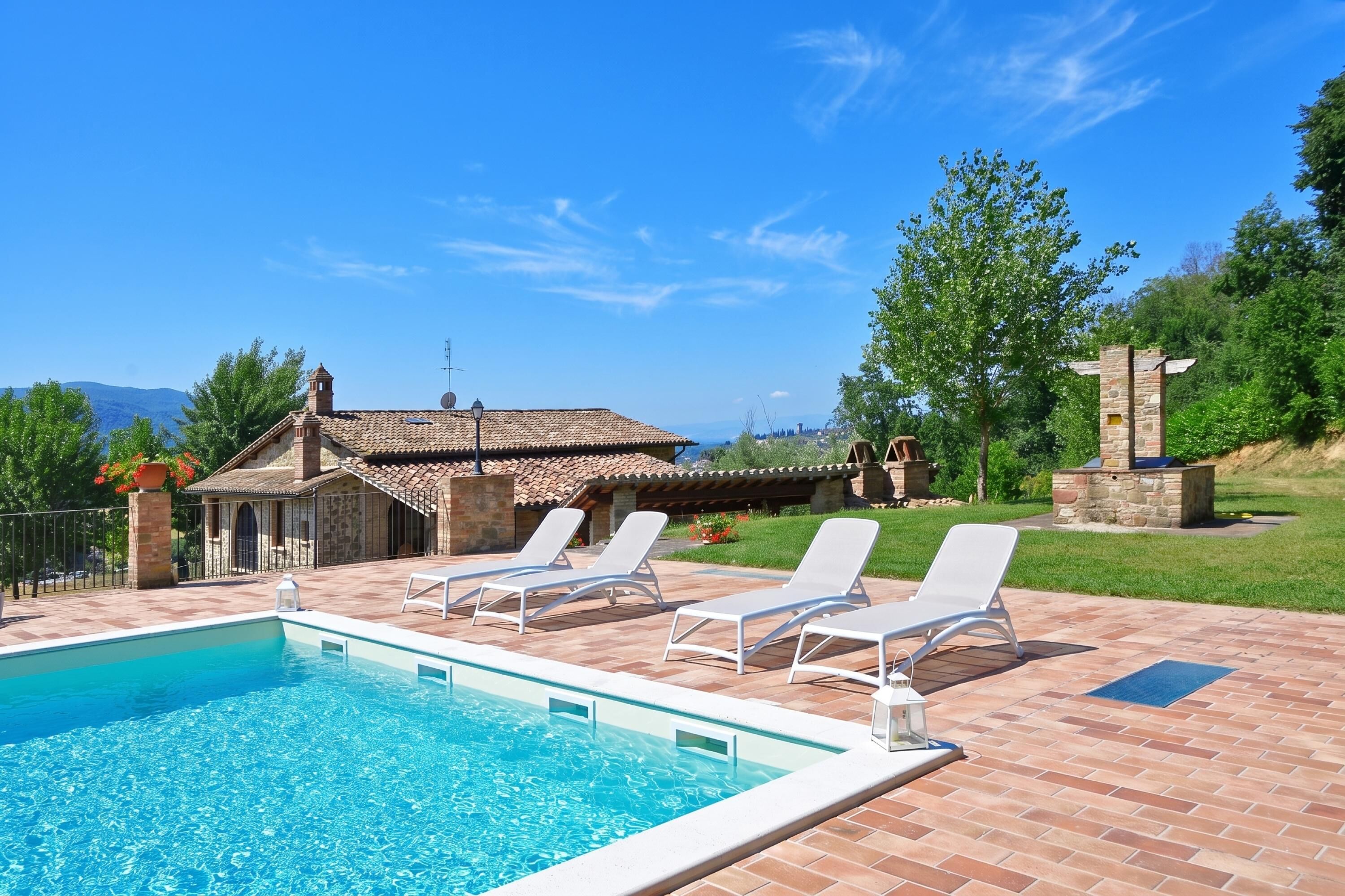 Family Villa, 3 Bedrooms, Microwave, Mountainside (Villa San Martino) | Pool | Seasonal outdoor pool