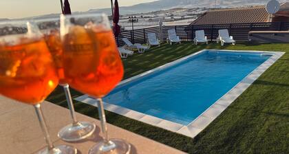 Villa "Nicolai - Primo Piano" with Mountain View, Shared Pool and Private Terrace